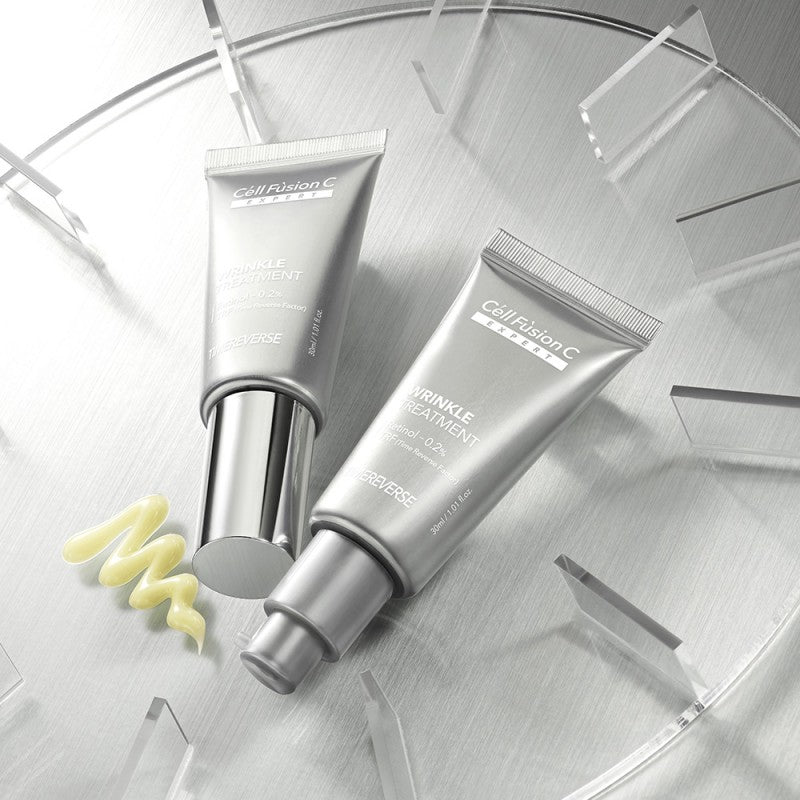 Cell Fusion C Expert TimeReverse Wrinkle Treatment – retinolio kremas su 0,2% retinoliu, raukšlėms, elastingumui ir odos barjerui. 30 ml. Karale.lt