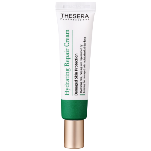 THESERA Hydrating Repair Cream drėkina jautrią, išsausėjusią odą ir padeda palaikyti jos apsauginį barjerą. Su pantenoliu ir niacinamidu. Karale.lt