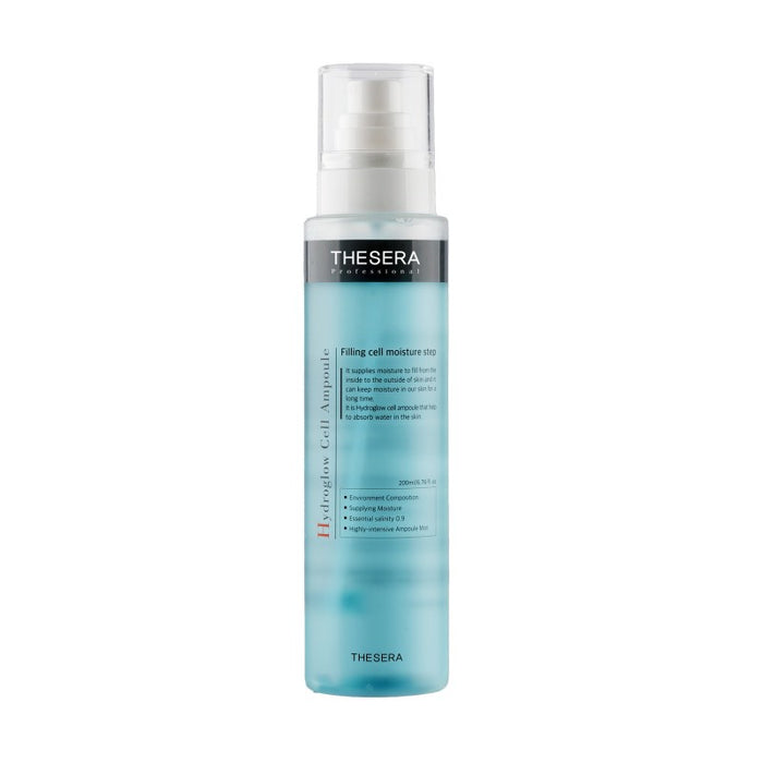 THESERA Hydroglow Cell drėkinamasis serumas su jūros vandeniu, fulerenu ir keramidais. Intensyviai drėkina, energizuoja ir stiprina odos barjerą. Karale.lt