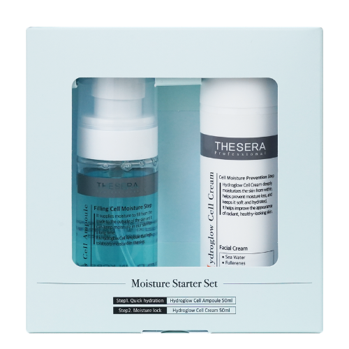 "THESERA" drėkinamasis rinkinys "MOISTURE STARTER", 50 ML + 50 ML
